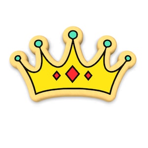 Crown Cookie Cutter | Stamp | Stencil | Debosser - SHARP EDGES - FAST Shipping - Choose Your Own Size! #1