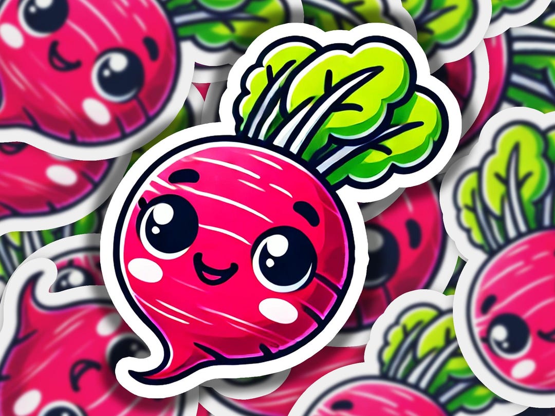 Beet Happy Vinyl Sticker | Dishwasher Safe & Durable | Custom Sizes ...