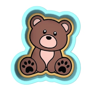 Bear Body Cookie Cutter | Stamp | Stencil - SHARP EDGES - FAST Shipping - Choose Your Own Size! #1