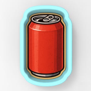 Soda Can Cookie Cutter | Stamp | Stencil - SHARP EDGES - FAST Shipping - Choose Your Own Size! #1