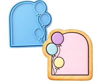 Birthday Balloon Arch 1 Cookie Cutter | Stamp | Stencil - SHARP EDGES - FAST Shipping - Choose Your Own Size! #1