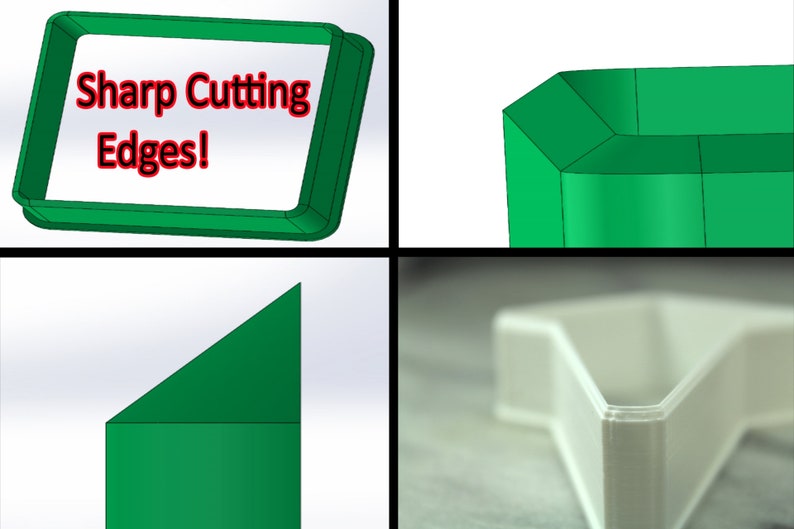 Envelope Cookie Cutter Detailed SHARP EDGES - Choose Your Own Size!
