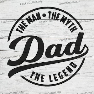 The Man The Myth The Legend Dad Stencil | REUSABLE, DURABLE, WASHABLE Craft Stencil | Use for Signs, Walls, Canvas & More!2