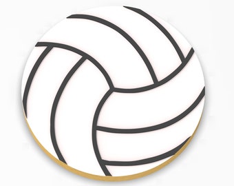 Volleyball Cookie Cutter - SHARP EDGES - FAST Shipping - Choose Your Own Size!