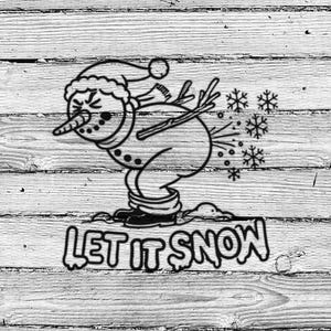 Let it Snow Funny Stencil | REUSABLE, DURABLE, WASHABLE Craft Stencil | Use for Signs, Walls, Canvas & More! 2