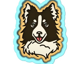 Collie-Ausstecher | Stempel | Schablone #1