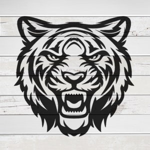 Tiger Mascot Stencil | REUSABLE, DURABLE, WASHABLE Craft Stencil | Use for Signs, Walls, Canvas & More!