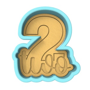 Number Two Birthday Cookie Cutter | Stamp | Stencil