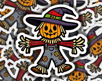 Scarecrow Vinyl Sticker | Dishwasher Safe & Durable | Custom Sizes | Fast Shipping | Made in USA