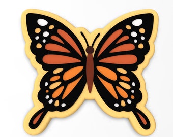 Monarch Butterfly Cookie Cutter | Stamp | Stencil - SHARP EDGES - FAST Shipping - Choose Your Own Size!
