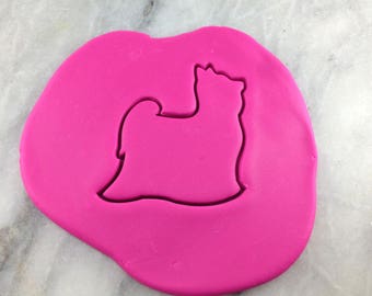 Yorkie Outline Cookie Cutter #2 - SHARP EDGES - FAST Shipping - Choose Your Own Size!