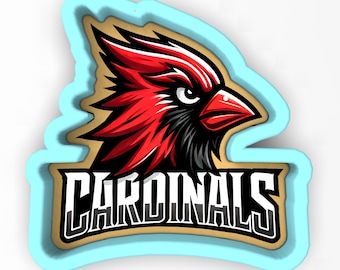 Cardinals 1 Cookie Cutter | Stempel | Schablone - SCHARFE KANTEN - SCHNELLER Versand - Wählen Sie Ihre eigene Größe! #1