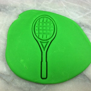 Tennis Racket Cookie Cutter 2 Piece - SHARP EDGES - FAST Shipping - Choose Your Own Size!