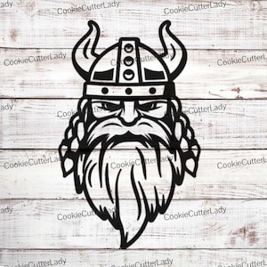 Viking Warrior Mascot Stencil | REUSABLE, DURABLE, WASHABLE Craft Stencil | Use for Signs, Walls, Canvas & More!