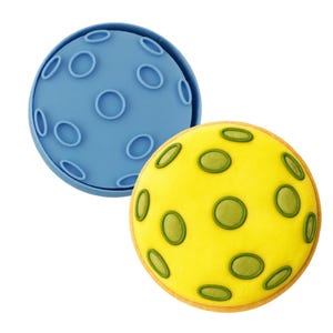 Pickle Ball Moon Cookie Cutter | Stamp | Stencil - SHARP EDGES - FAST Shipping - Choose Your Own Size!