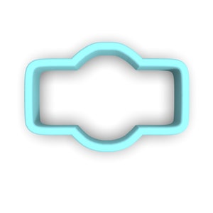 Plaque Cookie Cutter #80 - SHARP EDGES - FAST Shipping - Choose Your Own Size!