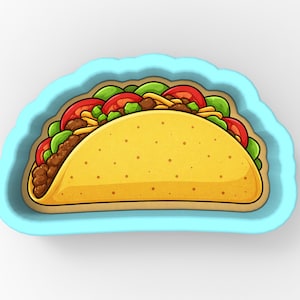 Taco 1 Ausstechform Stempel | Schablone - SCHARFE KANTEN - SCHNELLER Versand - Wählen Sie Ihre eigene Größe! #1