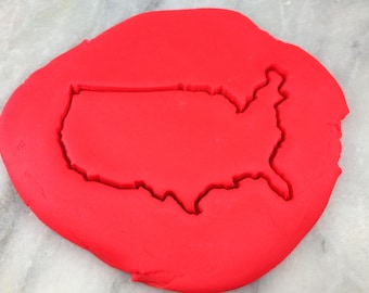 USA Cookie Cutter Outline #1 - CHOOSE Your Own Size - .!