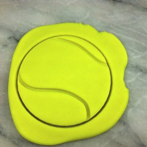 Tennis Ball Cookie Cutter SHARP EDGES FAST Shipping Choose Your Own Size image 1