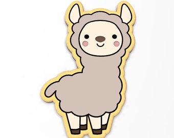 Llama Cookie Cutter | Stamp | Stencil - SHARP EDGES - FAST Shipping - Choose Your Own Size! #3