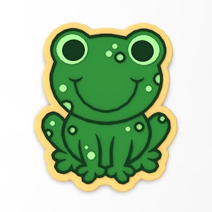 à l&#39;emporte-pièce grenouille | Timbre | Pochoir - BORDS TRANCHANTS - Expédition rapide - Choisissez votre propre taille !