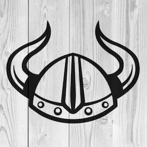 Viking Warrior Helmet Mascot Stencil | REUSABLE, DURABLE, WASHABLE Craft Stencil | Use for Signs, Walls, Canvas & More!