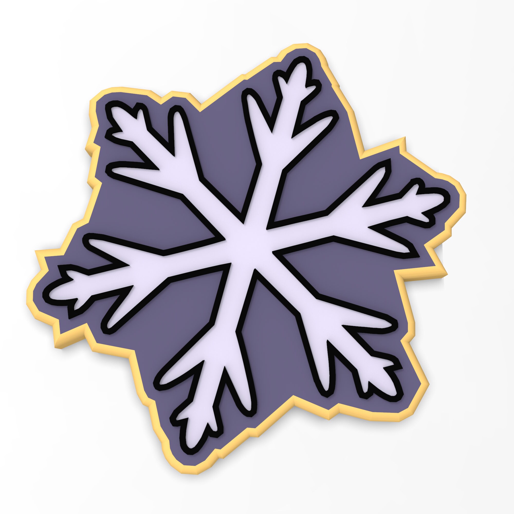 Snowflake Cookie Cutter Stamp Stencil SHARP EDGES FAST Etsy