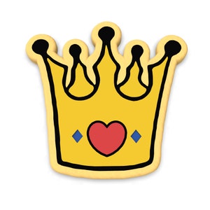 Prince Crown Cookie Cutter | Stamp | Stencil | Debosser - SHARP EDGES - FAST Shipping - Choose Your Own Size! #1