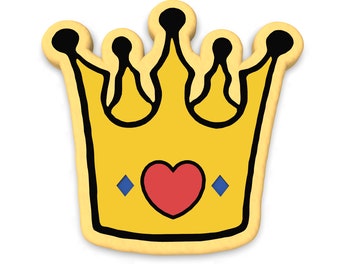 Prince Crown Cookie Cutter | Stamp | Stencil | Debosser - SHARP EDGES - FAST Shipping - Choose Your Own Size! #1