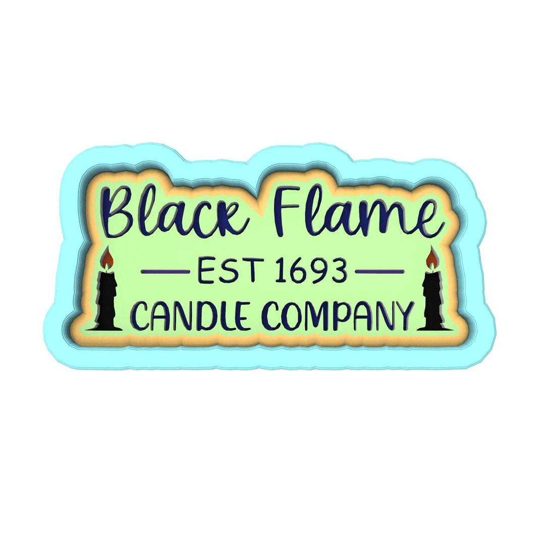 Black Flame Candle Company Cookie Cutter Stamp Stencil SHARP EDGES FAST