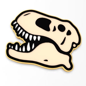 T-Rex Skull Cookie Cutter | Stamp | Stencil - SHARP EDGES - FAST Shipping - Choose Your Own Size! #3