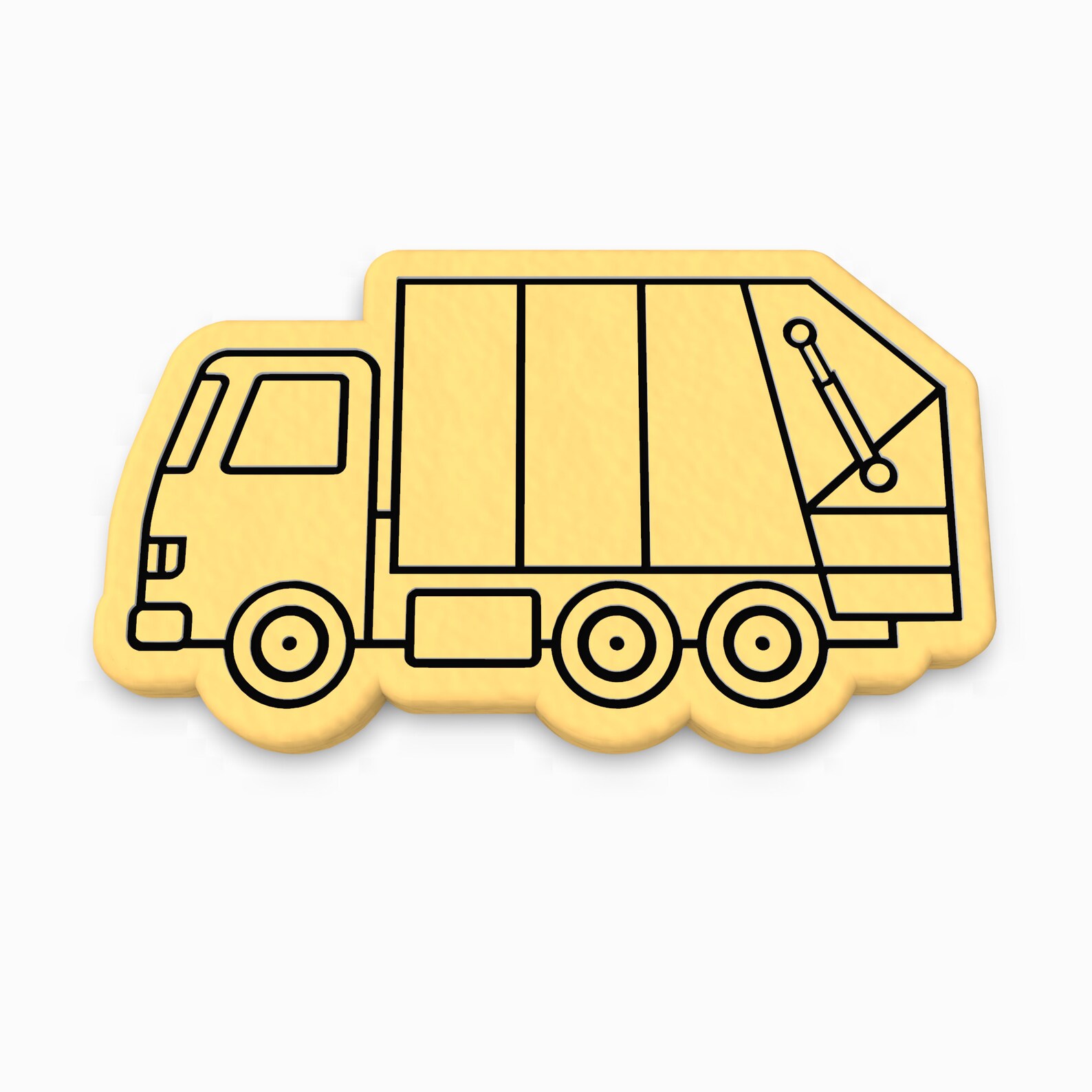 Garbage Truck Cookie Cutter Stamp Stencil SHARP EDGES Etsy