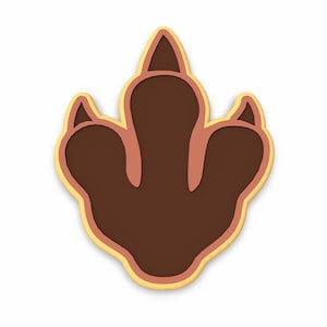 Dinosaur Footprint Cookie Cutter | Stamp | Stencil - SHARP EDGES - FAST Shipping - Choose Your Own Size!