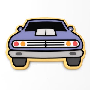 Muscle Car Cookie Cutter | Stamp | Stencil - SHARP EDGES - FAST Shipping - Choose Your Own Size! #3
