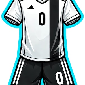 Soccer Kit Cookie Cutter | Stamp | Stencil - SHARP EDGES - FAST Shipping - Choose Your Own Size! #1