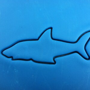 Shark Cookie Cutter Outline - SHARP EDGES - FAST Shipping - Choose Your Own Size!