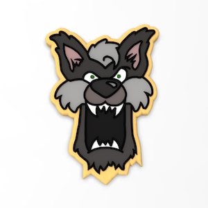 Werewolf Face Cookie Cutter | Stamp | Stencil - SHARP EDGES - FAST Shipping - Choose Your Own Size! #2