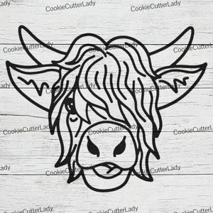 Highland Cow Stencil | REUSABLE, DURABLE, WASHABLE Craft Stencil | Use for Signs, Walls, Canvas & More!