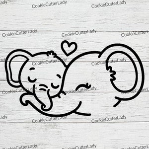 Mom and Baby Elephant Stencil | REUSABLE, DURABLE, WASHABLE Craft Stencil | Use for Signs, Walls, Canvas & More!