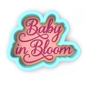 Baby in Bloom Cookie Cutter | Stamp | Stencil - SHARP EDGES - FAST Shipping - Choose Your Own Size! #1