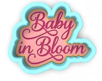 Baby in Bloom Cookie Cutter | Stamp | Stencil - SHARP EDGES - FAST Shipping - Choose Your Own Size! #1