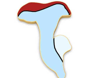 Oyster Mushroom Cookie Cutter | Stamp | Stencil - SHARP EDGES - FAST Shipping - Choose Your Own Size!