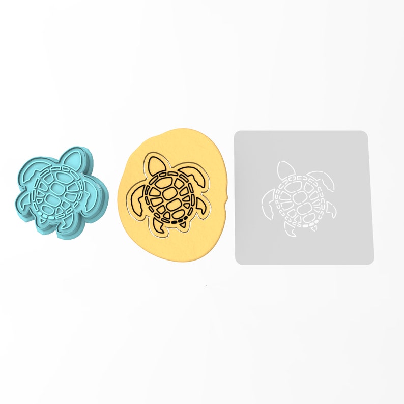 Sea Turtle Cookie Cutter | Stamp | Stencil - SHARP EDGES - FAST ...