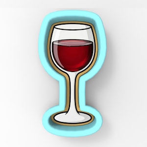 Verre de vin 1 emporte-pièce | Timbre | Pochoir - BORDS TRANCHANTS - Expédition rapide - Choisissez votre propre taille ! #1