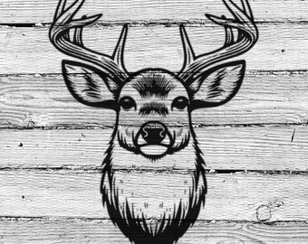 Deer Buck Trophy Stencil | REUSABLE, DURABLE, WASHABLE Craft Stencil | Use for Signs, Walls, Canvas & More! 1