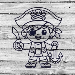 Plantilla pirata / Plantilla para manualidades REUTILIZABLE, DURADERA Y LAVABLE / ¡Úsela para carteles, paredes, lienzos y más!