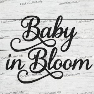 Baby in Bloom Stencil | REUSABLE, DURABLE, WASHABLE Craft Stencil | Use for Signs, Walls, Canvas & More!