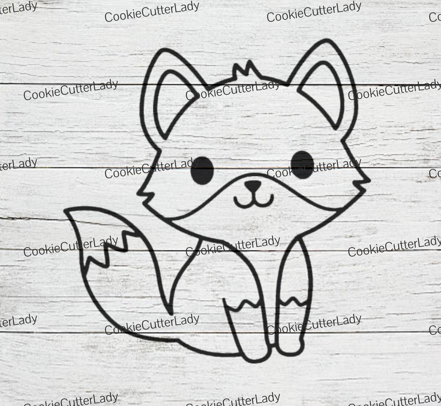 FINGERINSPIRE Fuchs-Malschablone | 30x30 Cm, Wiederverwendbar, PET-Kunststoff, Für Holz, Wand, Stoff