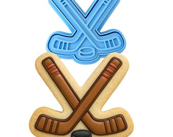 Foremka do ciastek w kształcie kijów hokejowych i krążków | Stempel | Szablon - OSTRE KRAWĘDZIE - SZYBKA wysyłka - Wybierz swój rozmiar! #1
