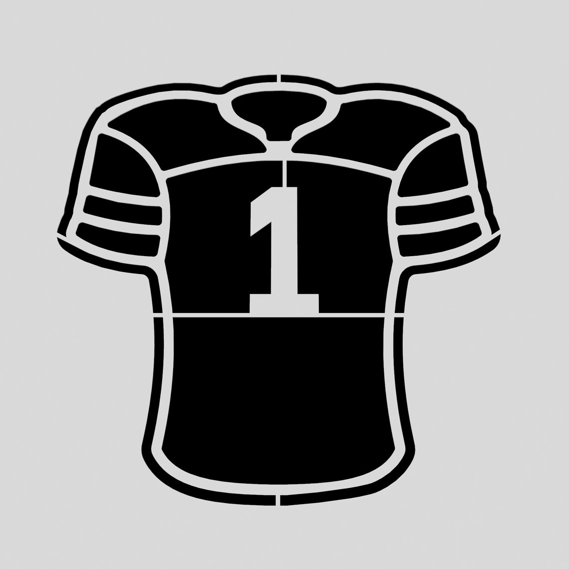 Football Jersey Cookie Cutter Stamp Stencil SHARP EDGES Etsy